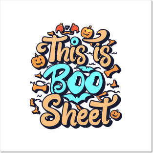 "This Is Boo Sheet" Halloween design Posters and Art